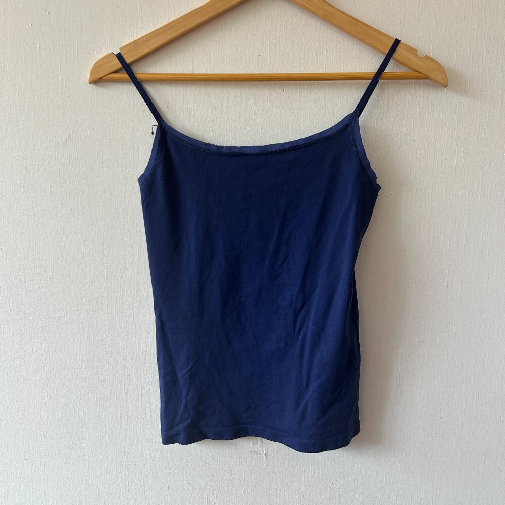 Ann Taylor Y2K Camisole Womens XS Blue Stretchy Staple Capsule 90s 00s